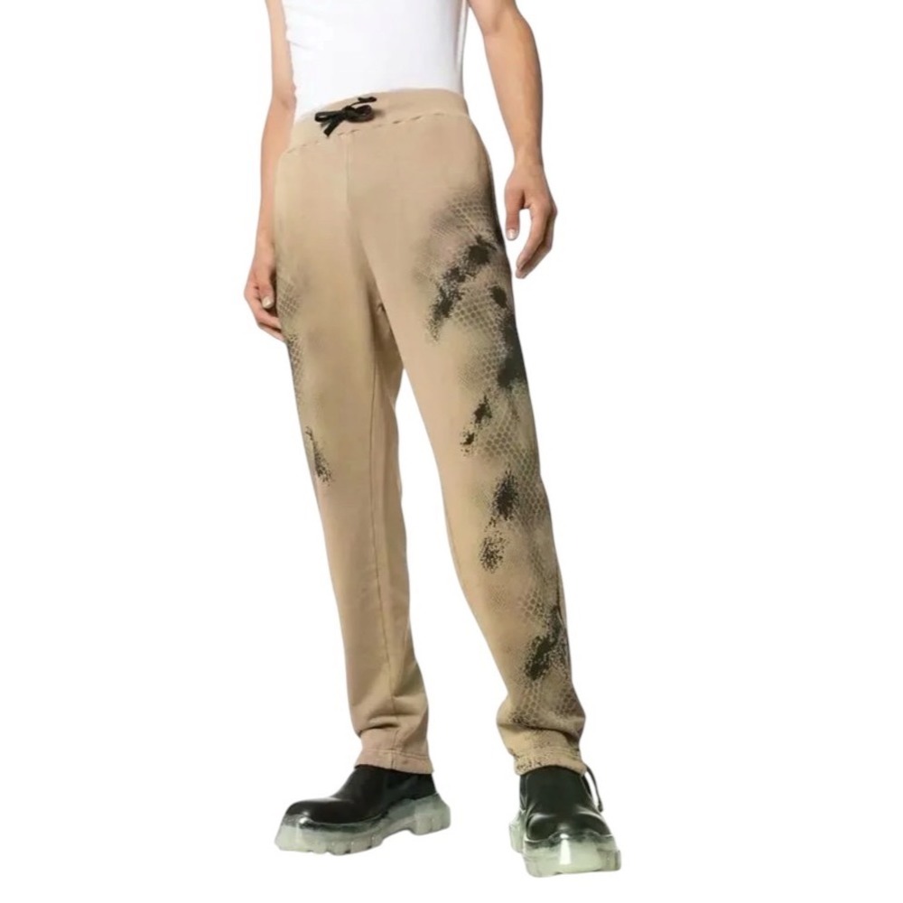1017 ALYX 9SM Digital Camo Sweatpants Track Pant Tan Beige Snakeskin Joggers S/M